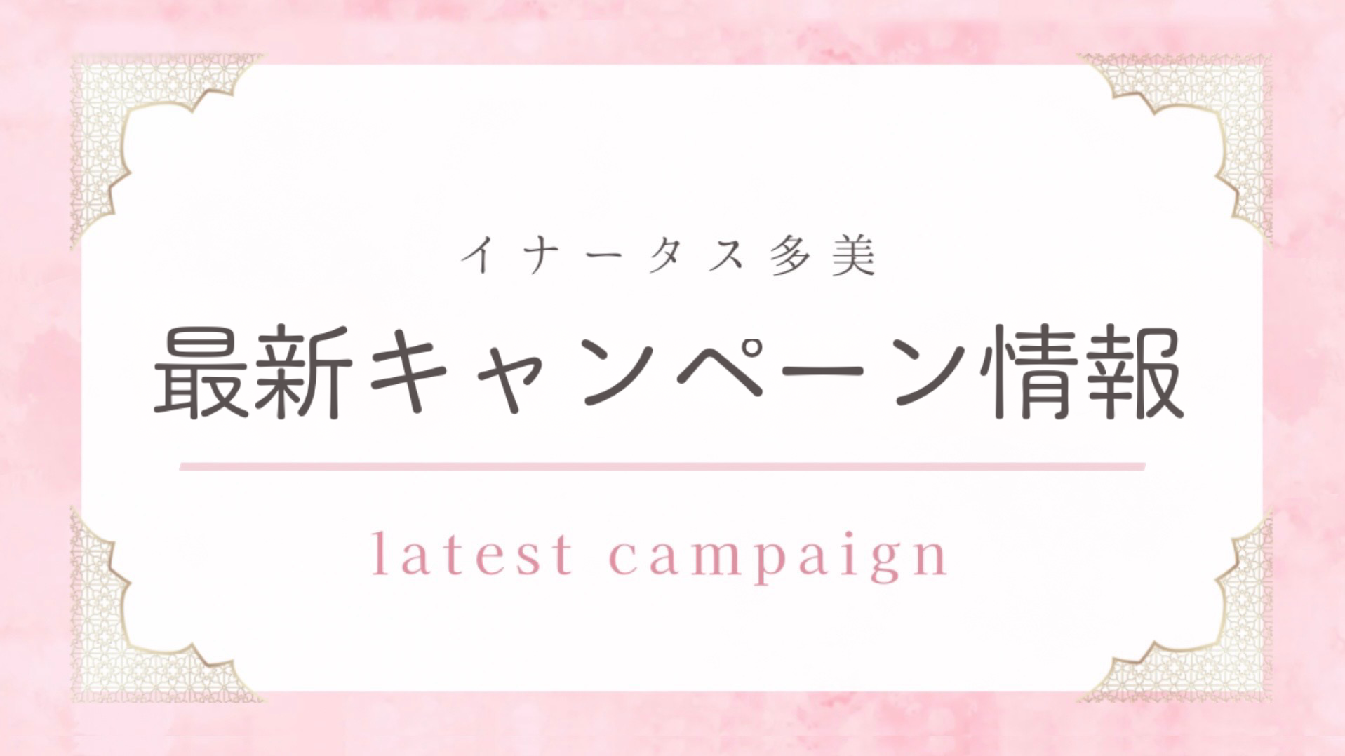 最新キャンペーン情報